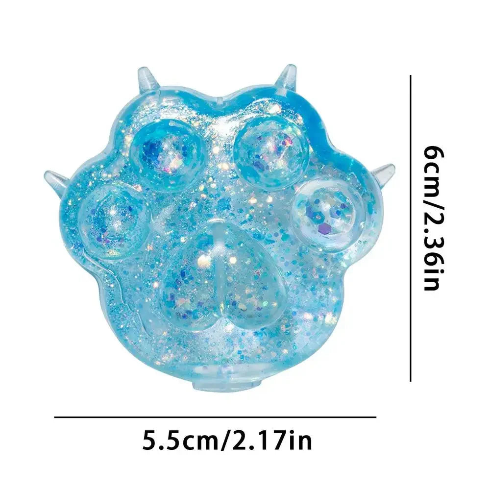 Sequin Cat Paw Squishy — product photo 3