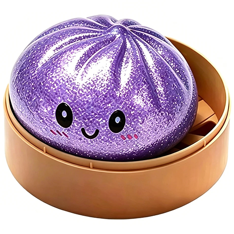 Purple Glitter Mystery Dumpling Squishy