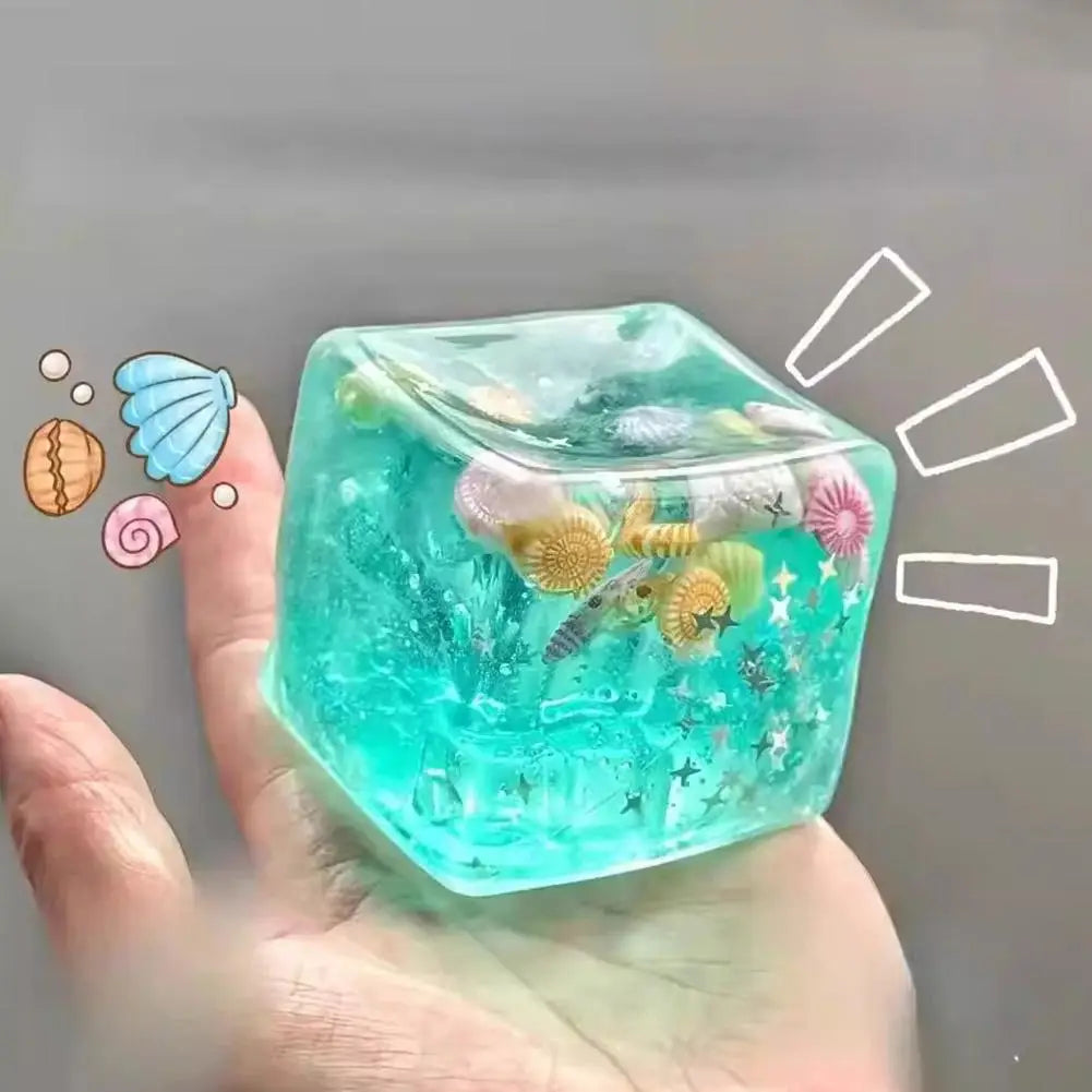 Ocean Block Glitter Squishy — product photo 11