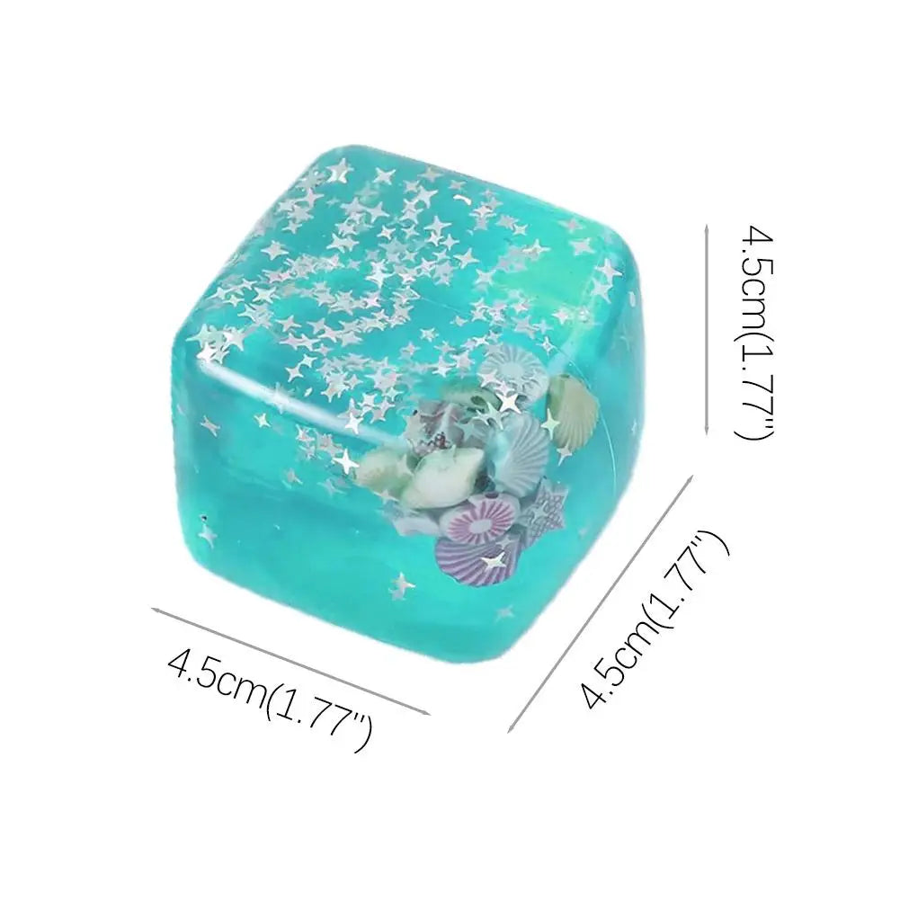 Ocean Block Glitter Squishy — product photo 6