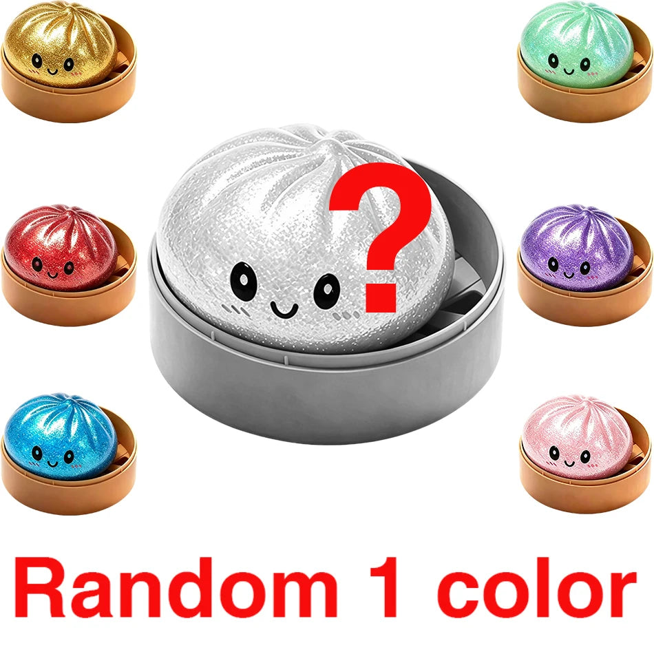 Glitter Mystery Dumpling Squishy - Random Colour