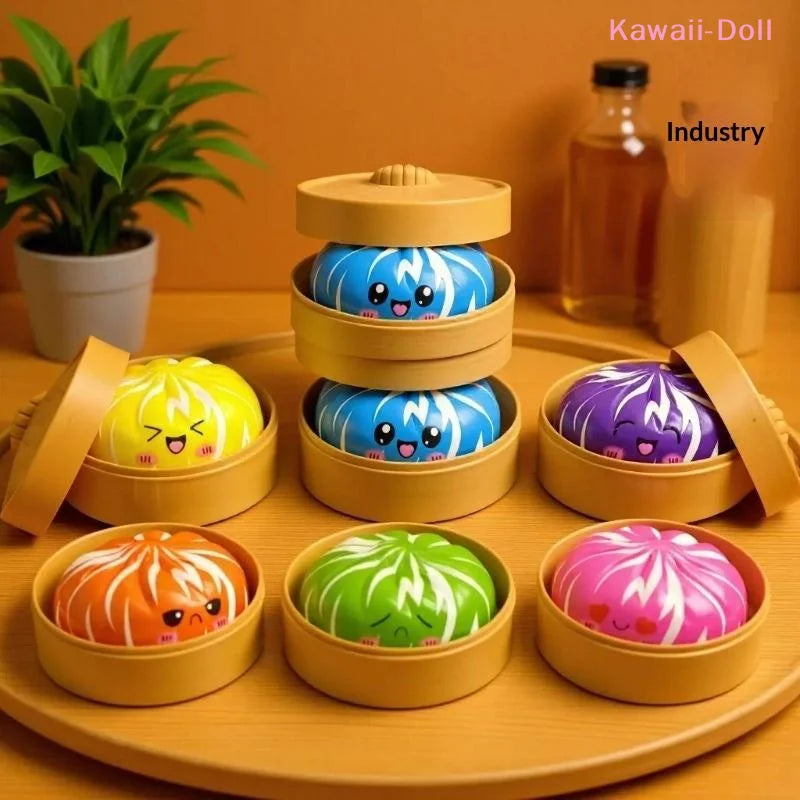 Zebra Stripe Mystery Dumpling Squishy - Random Color