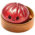 Red Glitter Mystery Dumpling Squishy