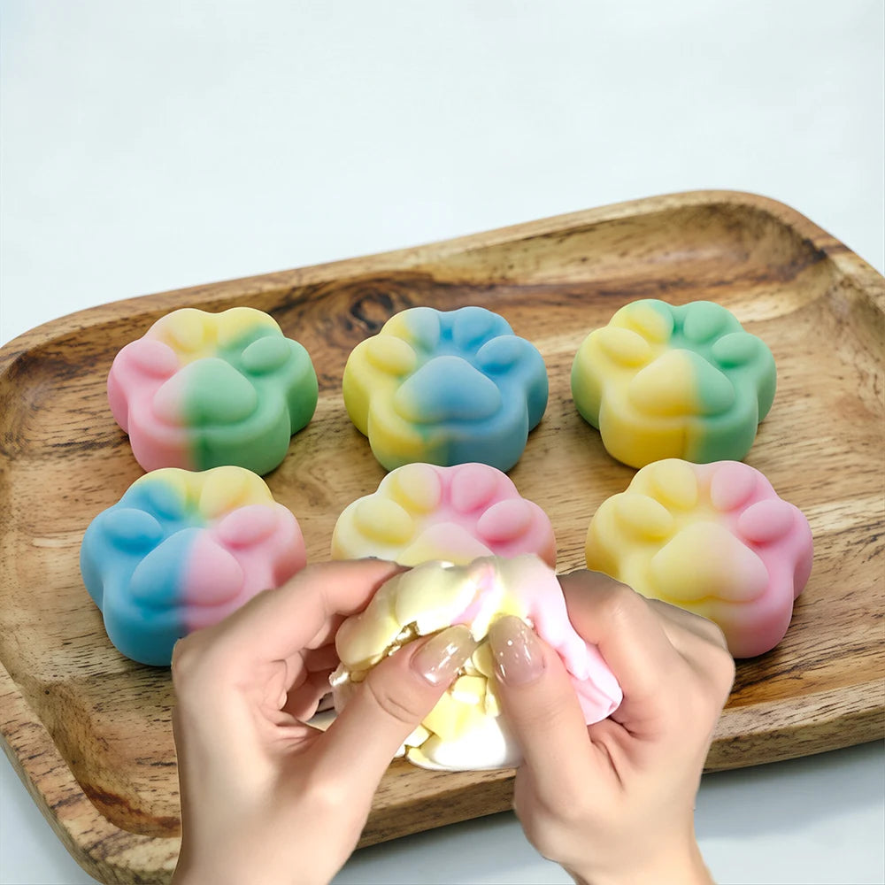 Chocolate Macaron Cat Paw Squishy