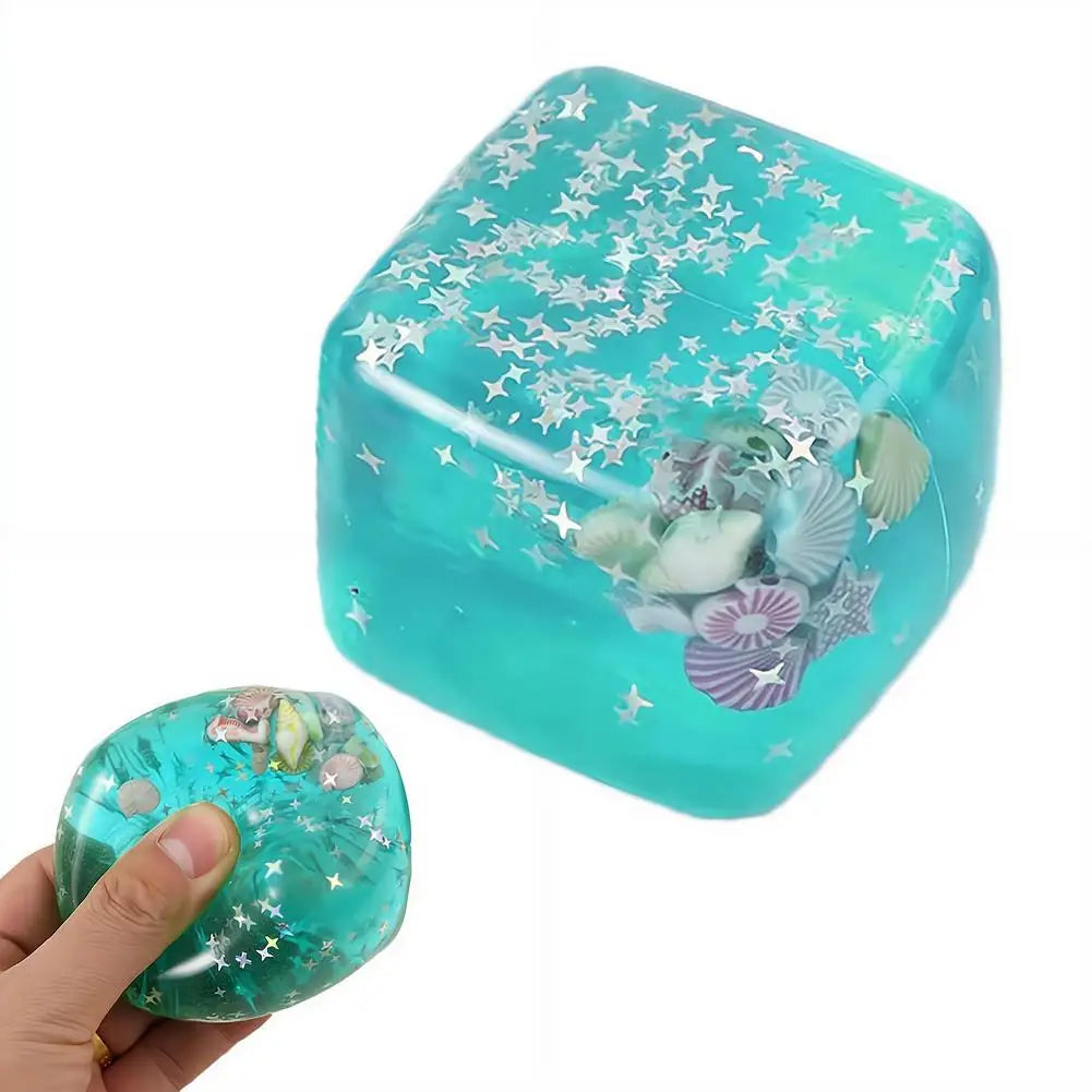 Ocean Block Glitter Squishy — product photo 7