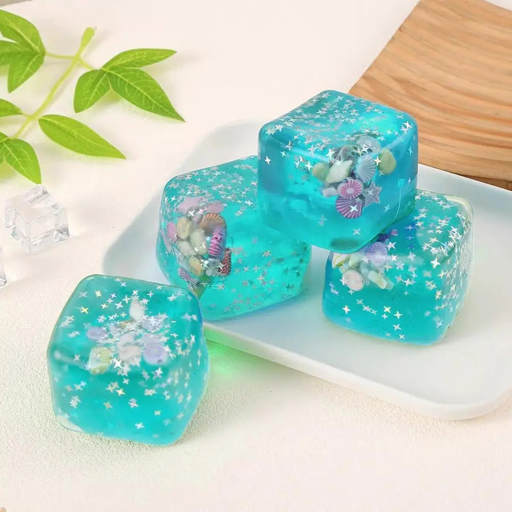 Ocean Block Glitter Squishy — product photo 9