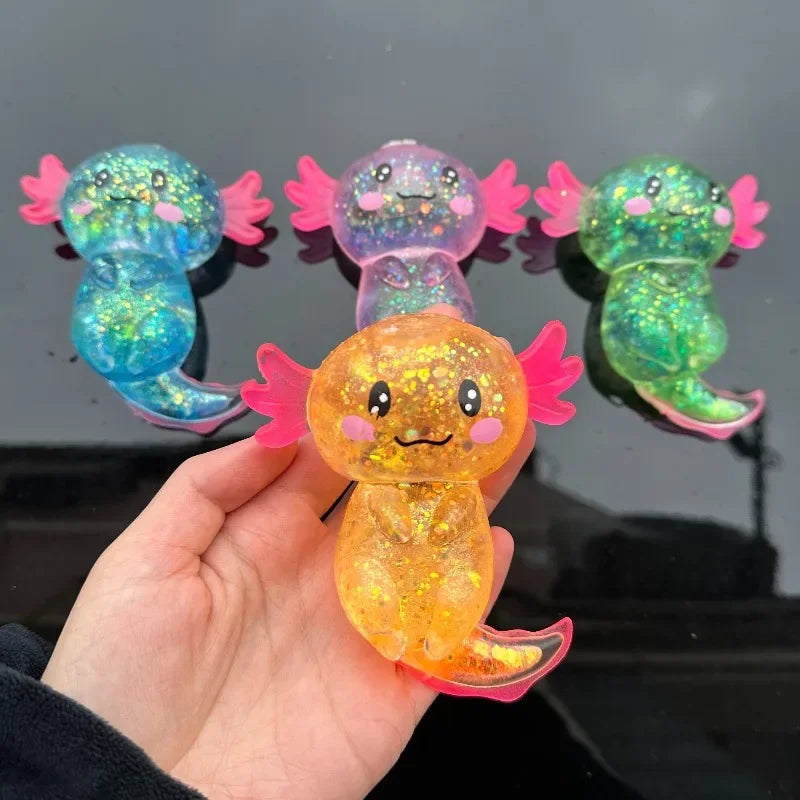 Axolotl Glitter Squishy — product photo 10