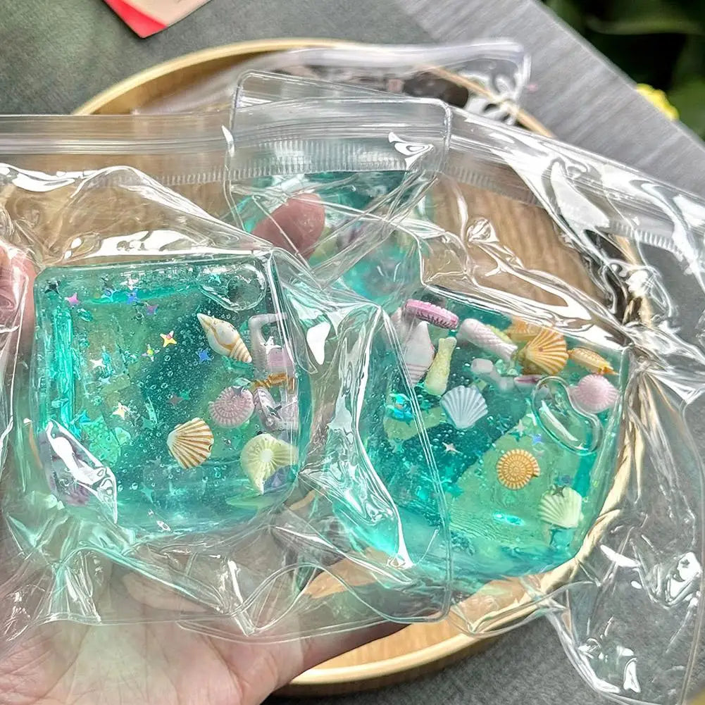 Ocean Block Glitter Squishy — product photo 13