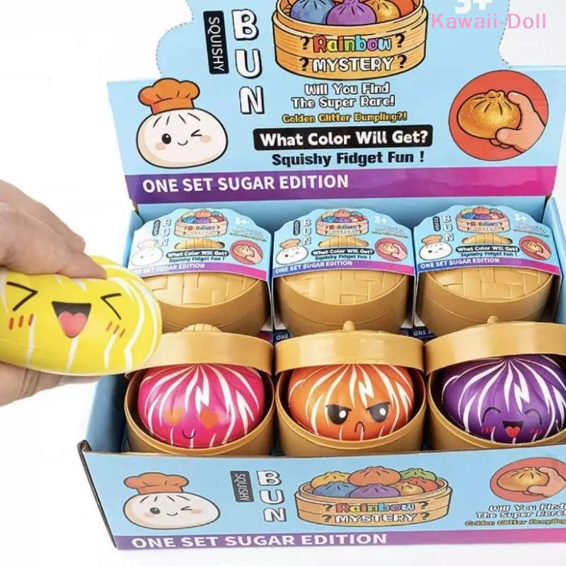 Zebra Stripe Mystery Dumpling Squishy - Random Color