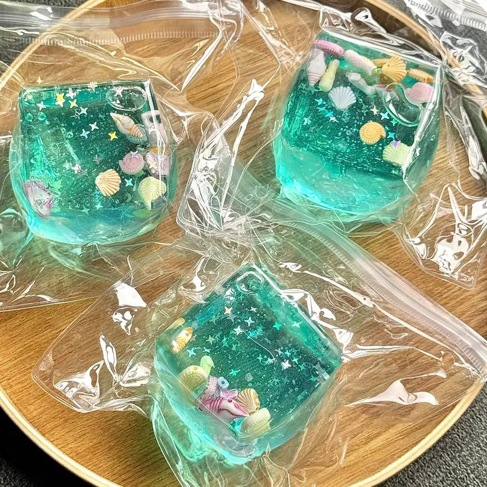Ocean Block Glitter Squishy — product photo 12