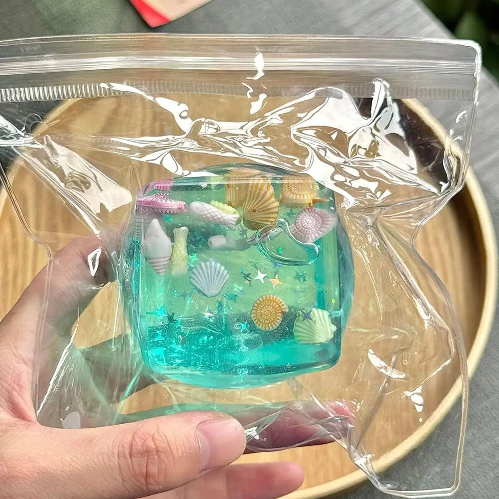 Ocean Block Glitter Squishy — product photo 14