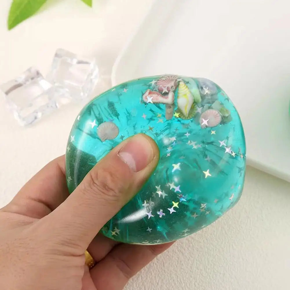 Ocean Block Glitter Squishy — product photo 8