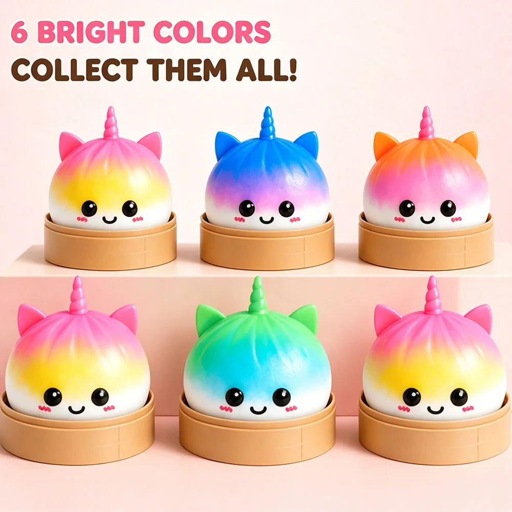 Unicorn Gradient Mystery Dumpling Squishy - Random Colour