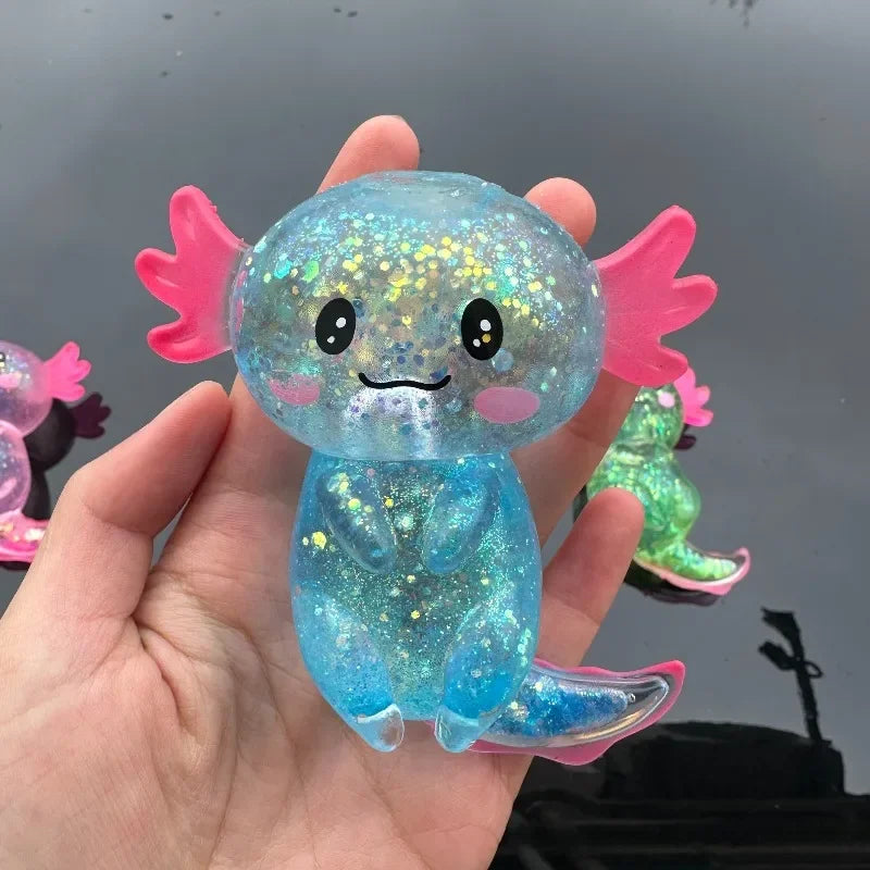 Axolotl Glitter Squishy — product photo 8