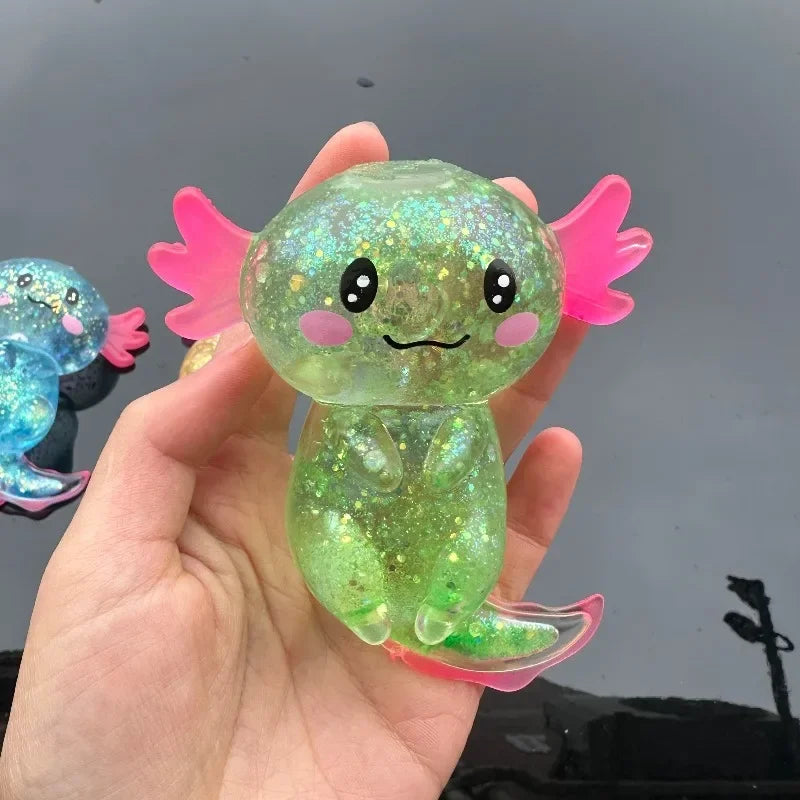 Axolotl Glitter Squishy — product photo 16