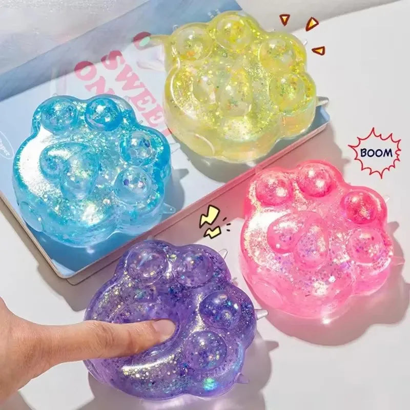 Sequin Cat Paw Squishy — product photo 5