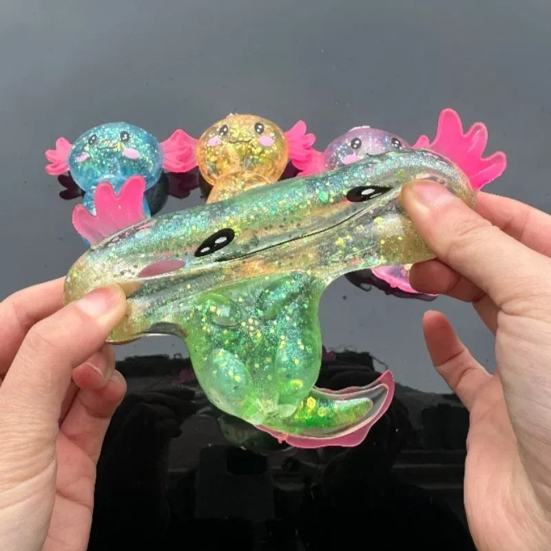 Axolotl Glitter Squishy — product photo 4